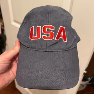 USA Denim Baseball Cap with Velcro Adjustable Strap